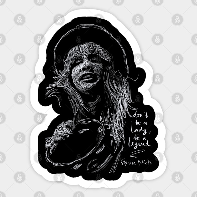 Stevie nicks Scribble art Sticker by BAJAJU